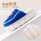 Wangwang team made great contributions to children's cotton slippers winter non-slip boys and girls soft bottom home shoes children's warm slippers 3613 green 190mm
