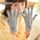 Glovos GGN para mujeres Guantes de lana de peluche en espesas de invierno