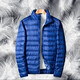 Woodpecker Lightweight Down Jacket Men's Short Winter Jacket Men's New Ultra-Light Casual Young and Middle-aged White Duck 16050 Black (Stand Collar) XL (140Jin Jin is equal to 0.5kg -160Jin Jin is equal to 0.5kg)