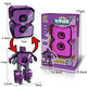 Case Family Toys Grandes juguetes de mecha deformados de los niños Bloques de construcción de educación temprana Niños y niñas 2-6 años 0-9 Combinación de robot digital Gran número 0 Windows Color de ventanas de remolque Caja de color