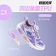 Anta children's sports shoes for girls' big children's shoes new style medium and large children's knob button stubborn torpedo running shoes for girls' shoes [comfortable and secret net-women] purple/white/pink-2 size 37