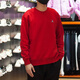 Nike (NIKE) jacket men's spring and autumn sportswear knitted plus velvet warm round neck sweatshirt pullover DQ7521-091 DQ7521-687 red plus velvet XL