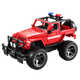 Large remote control police car Double Eagle electric remote control car toy car boy toy Jeep remote control car children fire truck off-road vehicle Jeep model holiday birthday gift 549 red