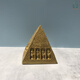 God -Zhi Pyramid Energy Generator Model Ornament Neuägyptische Retro SN4873 Mini Pyramide - erdiges Gelb - Höhe 5,5 cm