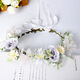 European and American new style garland headband bridal headdress retro bohemian travel vacation simulation garland headdress 58382 (approx. 19cm)