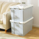 Qingyemu clothing storage box plastic organizer box 100L gray 1 pack with wheels