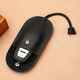 MONBERS Kopfschicht Cowide Multifunktions-Schlüsselbeutel Auszug Mini Compact Key Bag große Kapazität männliche und weibliche Autoschlüssel universelle Kaffeefarbe
