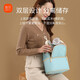 Xinbei Back Milk Bag Breastfeeding to Work Mummy Bag Blue Ice Diagonal Cross-shoulder Out Portable Milk Storage Bag Dovini Gray