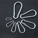 Deqi 304 stainless steel spring buckle safety buckle lifting buckle lock carabiner quick buckle safety buckle lock M4 standard type
