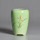 Chenjing kleiner Orchid-Topf handbemalte Keramik runde High-End-kleine alte Stapel-Topf-Zweige Landschaftsbau Home Desktop Pot Green Plant Topf 1504 Pink Green Green Hand-Bilde Bildgröße Platz Platz Order Bestellung