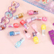 Disney Prinzessin Elsa Kinderkosmetik Süß, unmittelbar, reißbar, schälbar, leicht zu entfernen Kleines Geburtstagsgeschenkset [Eis und Schneestil] 12 Flaschen -Nagellackset