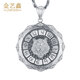 Jin Yixin Men's Platinum Pendant PT950 Domineering Tiger Zodiac Tag Men's Platinum Necklace Perkin Tiger Head Pendant The platinum pendant weighs about 29.5 grams