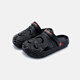 Kappa Kidskapppakids Kapa 2024 Summer Nouveau trou Chaussures tendance et polyvalent moyens et grands enfants, garçons et filles, confortable noir simple 35 -36