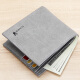 Playboy Wallet Men's Short Horizontal Style Young Students Korean Style Trendy Thin Multifunctional Folding Personalized Small Wallet Gift for Father, Husband, and Boyfriend Gray