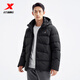Xtep store same style down jacket men's winter new thickened warm hooded top jacket 976429190172 True Black XL