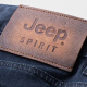 JEEP SPIRIT吉普休闲牛仔裤男直筒宽松商务简约长裤春夏20%天丝薄款裤子HY719 蓝色 35