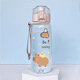 Yusenyi Kapibala Kettle Pequeña copa de agua Copa Kabala Estudiantes Portables Summer Gran capacidad 530 ml R3271 Capybara Plastic Drink Cup-