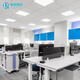 Dexun flat panel light 600x600 integrated ceiling light gusset light grille ceiling embedded panel light engineering office lighting white light 38-W 600*600
