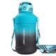 Shantoulin Village Gurt Kessel Crossbody Großer Sportbecher Herren 2000 ml Außenreisen Wasserflasche Sommer Plastik Außenwasserbecher Verlängerung Schwarzriemen trinken + Tee Trennung + Riemen 150