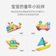 Hape(德国)进口山毛榉木质玩具80粒数字字母积木宝宝生日礼物E8022