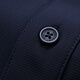 Jeep (JEEP) casual short-sleeved T-shirt men's polo lapel business t-shirt ice silk stretch summer thin half-sleeved 1301 black M