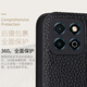 豪丫HONOR荣耀畅玩20手机壳翻盖KOZ-AL00镜头全包前搭磁吸扣软硅胶套防摔保护仿真牛皮 荣耀畅玩20(KOZ-AL00) 【荔枝纹(黑)】