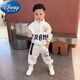 Disney Ultraman одежда весна и осенний набор 2025 Новый модный мальчик Baby Plus Fleece Children's Cool Couse Internet Celebrity Grey Set [] [] Thin 110