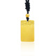 Baishi Qichang Ancient Gold Ping An Wu Shi Brand Pure Gold 999 Solid Pendant Pure Necklace Pendant for Men and Women Pure Gold 999.9 Wu Shi Brand 5.0g