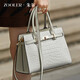 Zooler (Zooler) Bag Damenbeutel Krokodilmuster KOKENLAYSHOTKENDERACHT BAG Frauenhandtasche Frauen Crossbody Bag Leichte Luxus -Frauentasche Chinesische Valentinstagsgeschenk [Kokosmilch weiß] Geburtstagsgeschenk