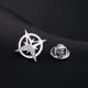 
Qianshengyuan brooch Hexagram two-pack men's suit small collar pin shirt collar badge button accessories gift for boyfriend Hexagram brooch two-pack gold + silver gift box packaging