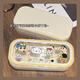 Caja de gafas de camisa de espinilla ywzr Caja transparente lindo ins-presión de gafas de sol portátiles Caja de almacenamiento de almacenamiento