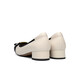 
Red Dragonfly Women's Singles Shoes New Small Flavor Light Mouth Color Bundle Thick Heel Women's Dog Shoes Commuter Women's Singles Shoes WGB12056 Bei White 38