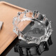 Green apple thickened transparent glass ashtray for home hotel living room light luxury simple high-end ashtray office