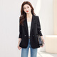 
Silk Cypress House Slit Suit 2025 Autumn New Women's Fashionable and Successful Commuter Slim Casual Suit Blazer
