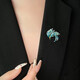 Hongzhuangnuo gives gifts to women, Phoenix brooch, high-end ladies Chinese enamel corsage, elegant suit jacket accessories, practical XZ0336 Phoenix Yu Fei brooch