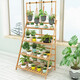 Yiga flower stand balcony flower stand multi-layer indoor folding flower stand household simple storage rack 3 layers 80