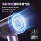 KONKA hair dryer, high-speed bladeless household silent negative ion hair dryer, high-power, non-harmful to hair, special hair care, quick-drying, silent hair dryer for student dormitories, practical Valentine's Day gift, high-speed hair dryer - purple, 3-speed digital display screen + 600 million negative ions + air collecting nozzle