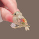 QUAMER magpie butterfly brooch high-end Japanese cute anti-light sense personalized suit color small magpie brooch