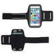 Running mobile phone bag sports arm bag wrist bag fitness comfort mobile phone arm bag ultra-light portable touch screen mobile phone bag applicable (6-6.5 inches) black