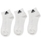 adidas阿迪达斯袜子短袜篮球袜男袜女袜纯色短筒中筒运动百搭袜子 【三双装短袜】DZ9435 M【39-42码】
