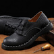 Kamel Dynamische Frühlings- und Herbstleder Leder mit großem Kopf aus Lederschuhen Herren atmungsaktiven Low-Top-Arbeitsschuhen Outdoor-Sport und lässige Schuhe hellbraun (Top-Layer Cowhide) 8815 41 Standard Lederschuhe Größe