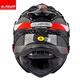 LS2 Fibre de carbone Fibre hors route Casque de moto de traction MOTOB MOTOBERS HOMMES ET FEMMES MOTOROCYCLE FOUR FOURSONS ANTI-FOG DOUBLE DUAL MX701 FIBRE DE CARBONE 6K-GRAY OUVRIR 4XL (63-64)