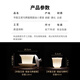 SUSHI CERAMICS Hovering Horseshoe Sancai Covered Bowl Mutton Fat Jade Gold Dehua White Porcelain Kung Fu Tea Set J1038