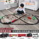 Snaen Children's Train Toys Boys and Girls Retro Steam Tall Track Track Set 3-6-12 Years Children's Birthday Gift