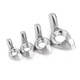 Jinchao 304/316 stainless steel butterfly nut butterfly-shaped horn ingot nut hand screw nut M3M4M5M6M10 M5 (10 pieces) 316