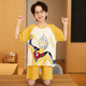 
Langsha children's pajamas boys summer short-sleeved thin cotton home clothes boys small middle-aged and summer students cartoon suit LTN686 165 Suggested 160-165CM/95-115Jin[Jin equals 0.5 kg]
