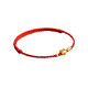 Ruyi Ping An Lock Sand Gold Bracelet Red Rope Transfer Braided Hand Strap for Men and Women Size Adjustable Couple Gift Foot Rope Red Rope Ping An Lock Bracelet