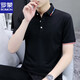 罗蒙（ROMON）polo.衫短袖t恤男士珠地棉潮流2025新款上衣服夏季男翻领半袖体恤 5012白色 XL (适合：130-145斤)