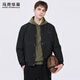 Mark Huafei Mountain Print Jacket Men's 2025 Autumn Trendy Letters Easy-Care Baseball Collar Jacket Black 311 XL /180