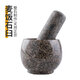 Wing Fantasy new medical stone mortar garlic pounding jar garlic press garlic masher pounding jar grinding old-fashioned pounding bowl household pounding bowl large large garlic pounding jar